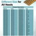 thumbnail image 6 of 12Pack Fully Threaded Rod, 5/16"x1-1/2" Zinc-Plated Carbon Steel with Nuts Washers, 6 of 7