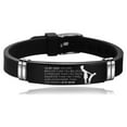 thumbnail image 2 of SUSHANG Stainless Steel Silicone Wristband Son & Mom Bracelet and Bracelet Inspirational Silicone From Bracelets Steel Dad Bracelets, 2 of 2