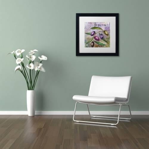 Trademark Fine Art "Olivia II" Canvas Art by Color Bakery White Matte, Black Frame