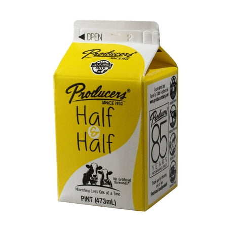 Producers Dairy Half & Half, 1 Pint