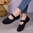 thumbnail image 2 of ibiyuan Wide Toe Box Sneakers Women Adjustable Upper Women's Walking Shoes Mesh Knitted Woven on Womens Sneakers Soft Hands-Free Platform Mary Janes Barefoot Shoe, 2 of 8