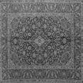 thumbnail image 1 of Ahgly Company Indoor Square Medallion Gray Traditional Area Rugs, 7' Square, 1 of 1