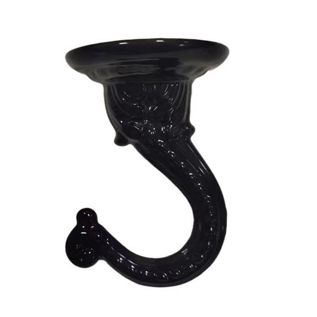 Gancho para colgar decoración Living Accents de zinc negro, 5 cm, resistente, 1 pieza