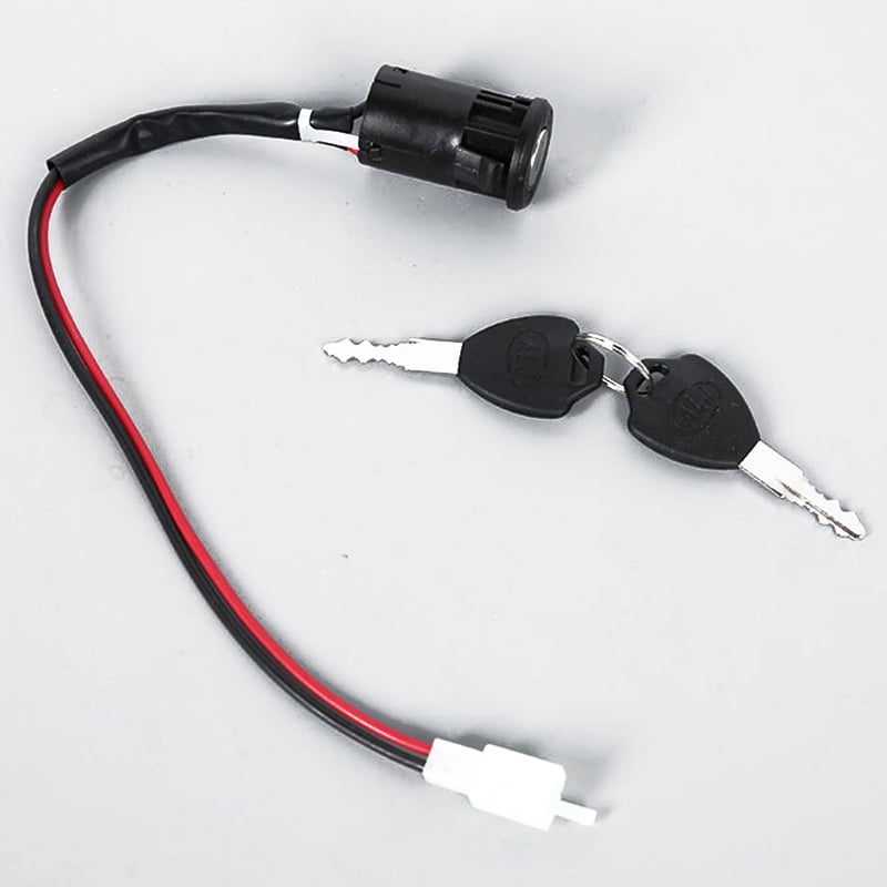 Ignition 2 Wire Switch Lock Key Two Position For Electric Scooter Tricycle Tool 