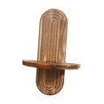 thumbnail image 4 of Estante de pared ovalado, soporte de exhibición de madera, estante de almacenamiento moderno para decoración del hogar, montaje en pared para 20cmx29.5cm, 4 of 9