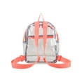 thumbnail image 2 of Eastsport Unisex Clear Mini Backpack, Peach Cluster, 2 of 6