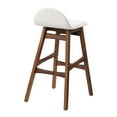 thumbnail image 4 of Modway Juno 30" Upholstered Fabric & Wood Bar Stool in Ivory (Set of 2), 4 of 10