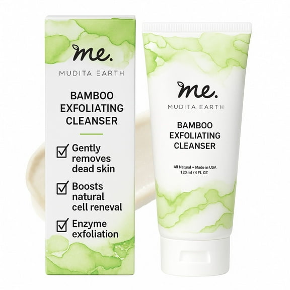 Mudita Earth Bamboo Exfoliating Cleanser, 4 fl oz