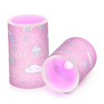 thumbnail image 7 of Yayeee Flameless Candles with Remote Flickering Battery Operated Multi Color Changing, Ice Cream Rainbow Pattern, 7 of 7
