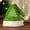 Green, variant on Christmas Gifts For Women Christmas Thick Cuffed Double Velvet Knitted Beanie Santa Printed For Children Adults Polyester Fiber Green 2Xs-L
