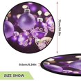 thumbnail image 2 of Coolnut Christmas Sparkly Bauble Christmas Tree Mats Waterproof Tree Skirt, Xmas Light Bling Xmas Tree Stand Tray Mat Floor Protector Pad for Holiday Party Decoration, 28.3", 2 of 6