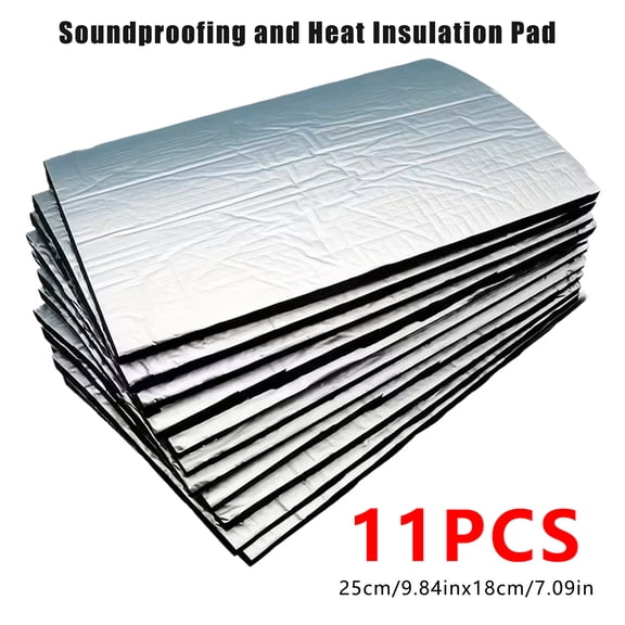 11 Pcs 80 mil 10 sqft Car Sound Deadening Mat, Butyl Automotive Sound Deadener, Audio Noise Insulation and dampening