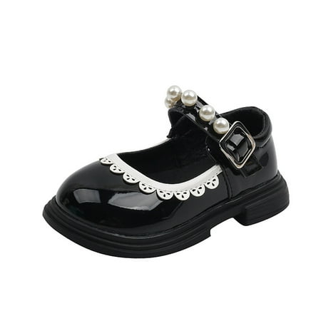 

Fashion Autumn Toddler And Girls Shoes Casual Shoes Thick Sole Round Toe Buckle Dress Shoes