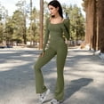 thumbnail image 7 of Active Women's Long Sleeve Zip-Up Top with Thumbholes - X Large, Green, 7 of 7