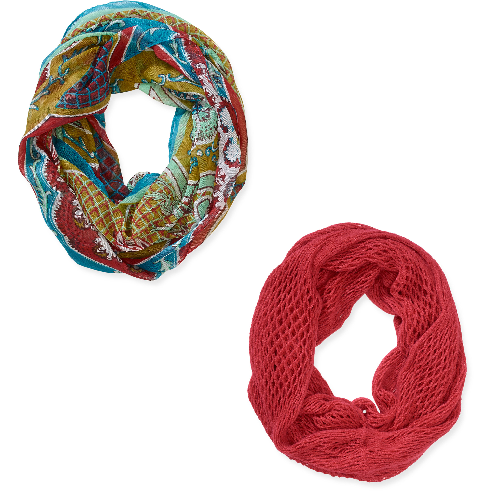 Women's Infinity Scarves 2 pack