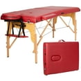 thumbnail image 1 of Costway 84''L Portable Massage Table Adjustable Facial Spa Bed Tattoo w/ Carry Case Red, 1 of 10