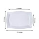 Efavormart Set of 10 - 12" White Disposable Plastic Rectangular Serving ...