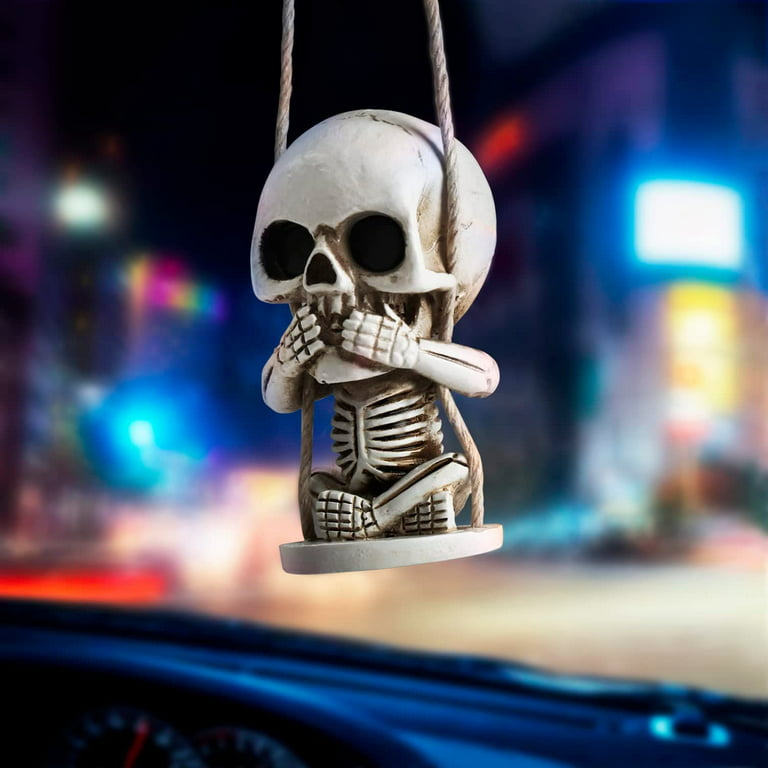 Afspejling Minde om Reskyd Car Mirror Hanging Accessories Cute Sugar Skull Decor Rear View Mirror  Charms Funny Swinging Skeleton Rearview Mirror Decoration Interior Car  Truck Ornament Fathers Day Goth Gifts for Him Men Teens - Walmart.com