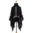 thumbnail image 5 of Cozy Shawl Wrap Dress Elegant Everyday Wear, Elegant Pullover Sweater With Foldable Turtleneck And Batwing Sleeves For Soft Comfortable Warm Fabric Feel, Suitable For Wear To Casual Party Wedding, 5 of 5