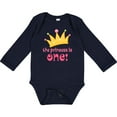 thumbnail image 3 of Inktastic Cute Princess is One 1st Birthday Girls Long Sleeve Baby Bodysuit, 3 of 5