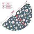 thumbnail image 3 of Yiaed Blue Flower Print Christmas Tree Skirt , Tree SkirtsTree Mat for Christmas Winter Holiday Indoor Decorations-30", 3 of 7