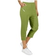 thumbnail image 3 of Womens Capri Pants Three Quarter Soft Stretchy 3/4 Cropped Pants Pull on Trousers Elasticated Waist Plus Size Fall Shorts Running Hiking Combat Tracksuit Jogging Bottoms, 3 of 7