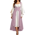 thumbnail image 2 of Ynynloco Women's Gothic Witch Dress Medieval Renaissance Costume Victorian Dress Costume for Halloween Parties, 2 of 8