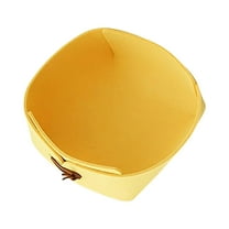 SLYNSHome Foldable Storage Box Nylon Fabric Toy Organizer with Handle Large Capacity Lightweight Space Saving - Yellow