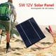 thumbnail image 1 of Panel Solar Panel solar impermeable 5W 12V Paneles de epoxi de polisilicio portátil para exteriores DIY, 1 of 6