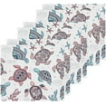 thumbnail image 3 of SKYSONIC Sea Turtle Cotton Washcloths Set of 6, Highly Absorbent Soft Fingertip Towel for Bathroom, Gym, Hotel and Spa, 12x12 Inch, 3 of 7