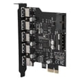thumbnail image 1 of Loewten Converter Adapter Card,, PCI-E To 5 Port USB3.0, 4.72 * 3.2 * 0.7in Computer Use PC Use, 1 of 8