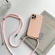 thumbnail image 3 of Funda de silicona líquida con cordón y correa para el cuello para iPhone 16, 15, 14, 13, 12 Mini, 11 Pro, X, XR, XS Max, 7, 8 Plus, 3 of 5