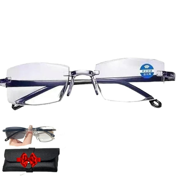 Color-Changing Anti-Blue Light Presbyopia Glasses for Men Seniors, Intelligent Zoom Anti Blue Light Presbyopia Glasses