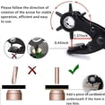thumbnail image 2 of Leather Hole Punch Set, Super Heavy Duty Rotary Puncher, Precision Multi Hole Sizes for Belts, Crafts Holes A, 2 of 5