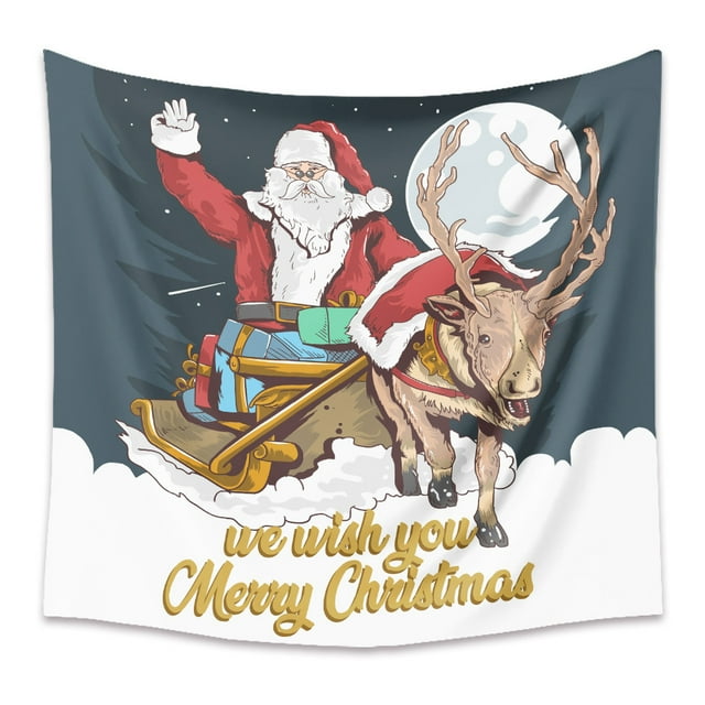 Christmas Series Tapestry Tree for Home, Bedroom Decoration, Background Cloth, Wall Hanging Decor