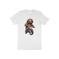 thumbnail image 4 of Funny Biker Sloth Motorcycle Bike Racer Gift Men Women Kids T-Shirt Bike Biking Sloth Animal Birthday Holiday Presents Tshirt, 4 of 10