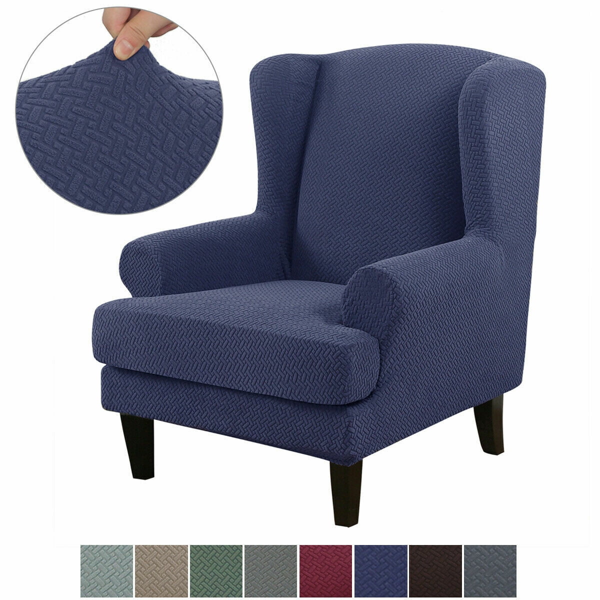 JIAN YA NA Wing Chair Cover Wing Back Arm Chair Furniture Cover Wing