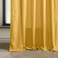 thumbnail image 5 of Ochre Dune Textured Solid Cotton Curtain Pair (2 Panels), Ochre, 50W X 120L, 5 of 6