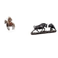 thumbnail image 1 of Letrero de escritorio Home Knight,Adorno de caballero acrílico 2D para estantería de manualidades,Estatua de escritorio,Figura decorativa de pelea de toros y osos,Colecciones de esculturas de, 1 of 8