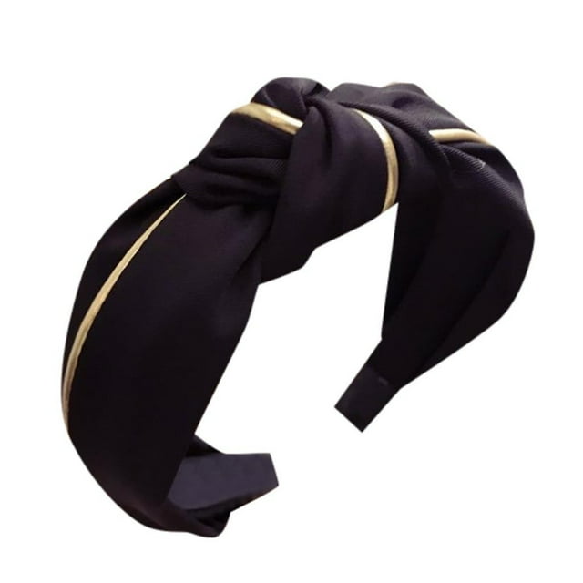 Diadema HUOGUO, lazo de terciopelo, nudo, corbata cruzada, moda mujer