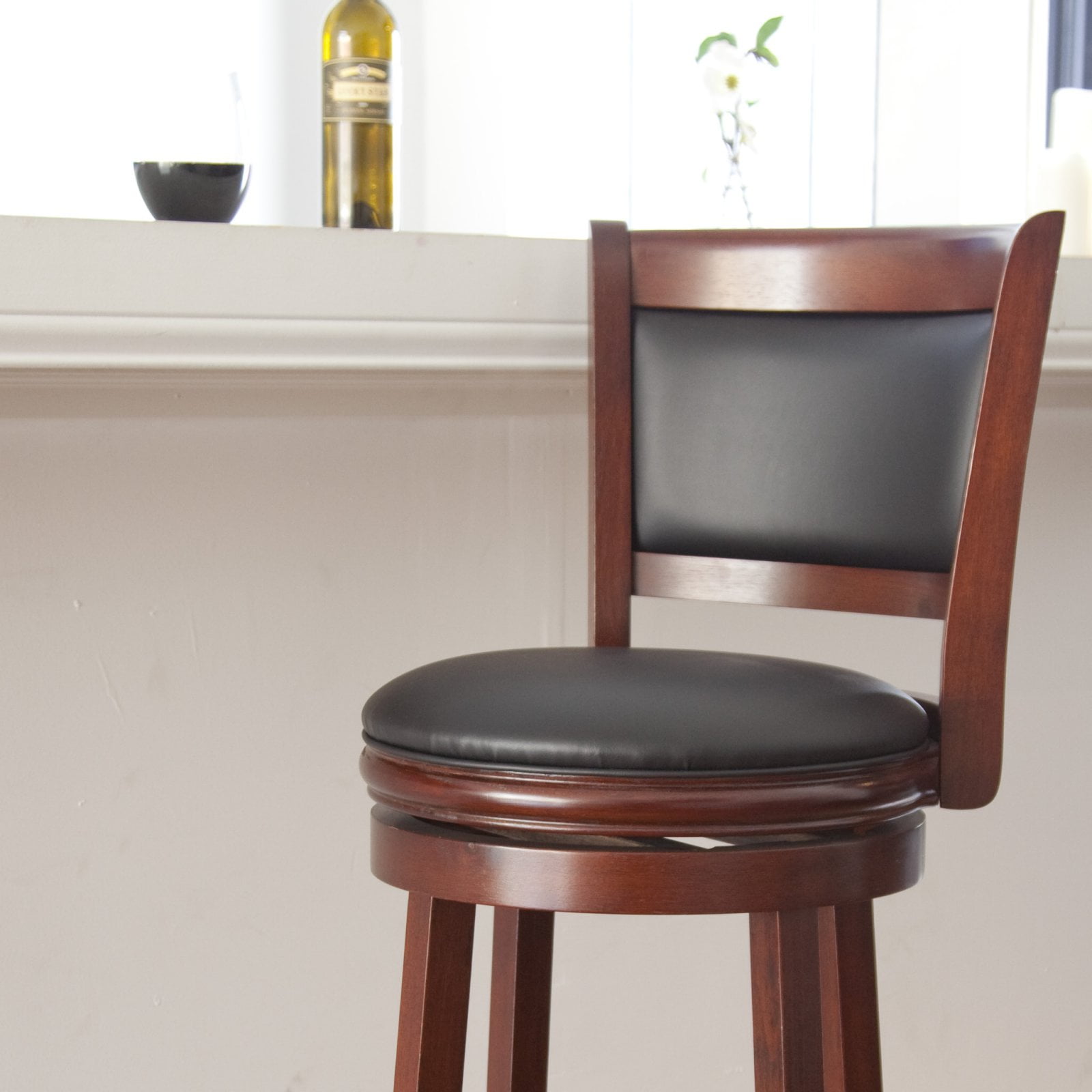 Boraam Augusta 29 Swivel Bar Stool Multiple Finishes Com