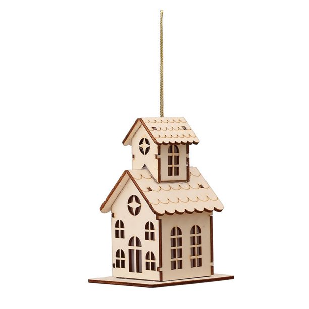 Árbol De Navidad Decoraciones Casa De Madera Con Luces Decoración De Navidad Wmkox8yii gf9703