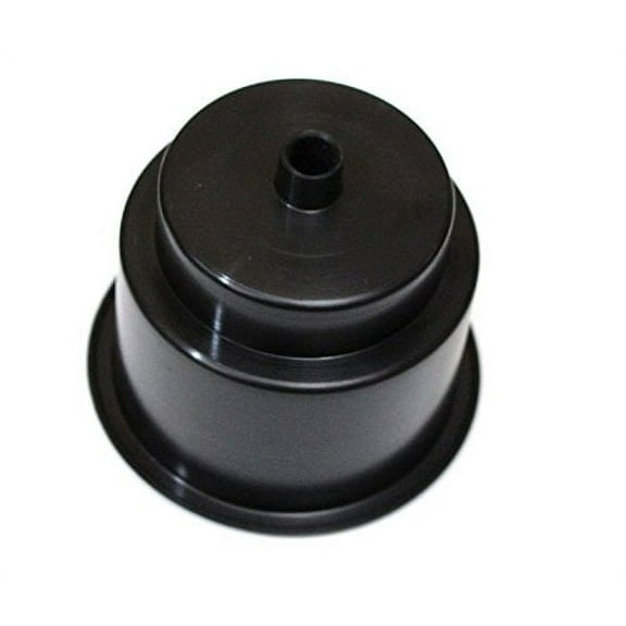 Plastic 3 5/8 Universal Black Cup Holder Jumbo Black Cup holder DRAIN HOLE