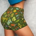 thumbnail image 4 of Gukieu Camping 1 Print Women's Sports Shorts, Elastic Waist High Stretch Running Yoga Gym Sweatpants-XX-Large, 4 of 8