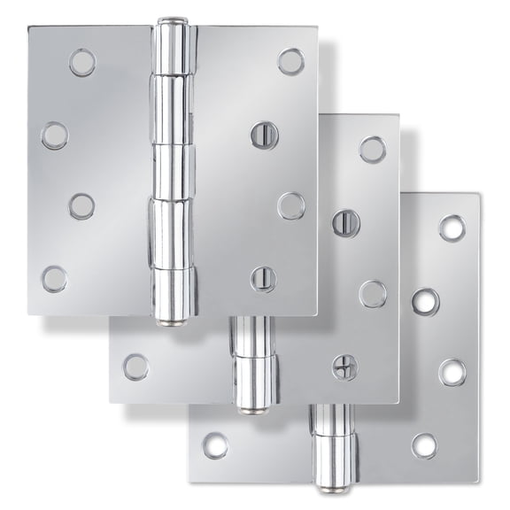Miseno Mdh4023 4 X 4 Plain Bearing Square Corner Door Hinge - Chrome