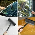 thumbnail image 6 of Window Squeegee Cleaning Tool, Window Cleaner, Car Squeegee Windshield Cleaning Sponge and Rubber Squeegee, Black, 15.35Inches, 6 of 8