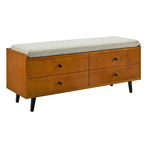 Mid century modern entry bench deals