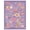Purple Pink, variant on KoshiMe 5'x7' Floral Area Rug, Machine Washable Non-Slip Soft Low Pile Stain-Resistant Boho Flower Indoor Rug for Living Room Bedroom Dining Room, Black