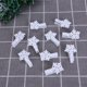 thumbnail image 4 of 30 Uds. Clavija de madera de Navidad blanca diseño de copo de nieve de Navidad Clip de foto Pin nota soporte para notas, 4 of 8