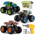 thumbnail image 1 of Take Apart Monster Truck Trovogil para niños de 3 a 8 años con taladro, 1 of 7
